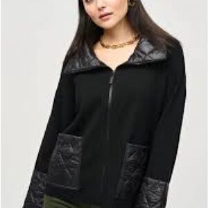 Joseph Ribkoff Black Quilted Jacket